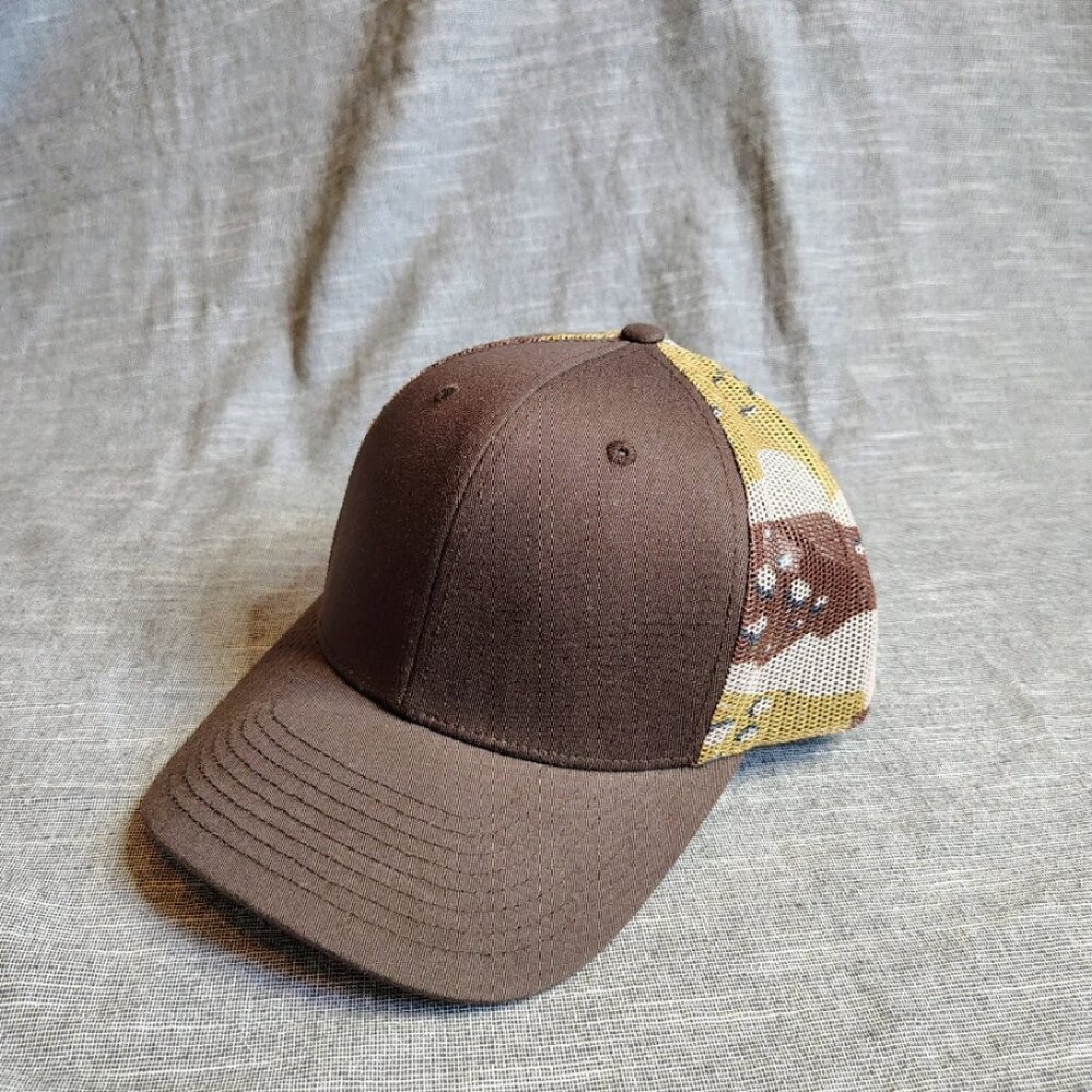 Camo Trucker Hat Cap Strap Snap Back Blank Adjustable Richardson One Size Men‎